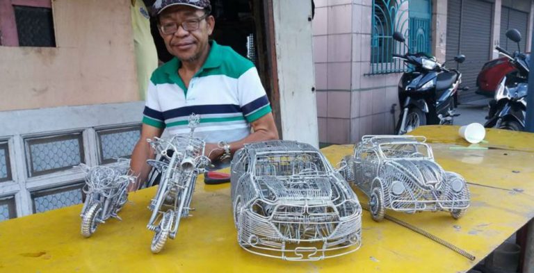 52-Year-Old Filipino Driver Creates Stunning Artwork By Using Aluminum Wires