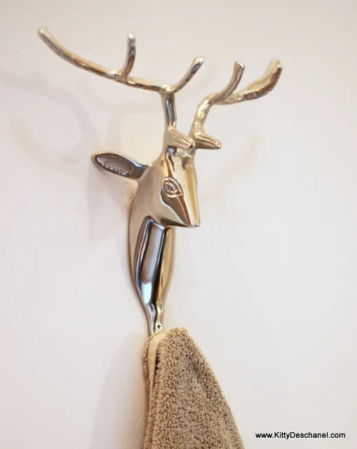 deer head towel holder
