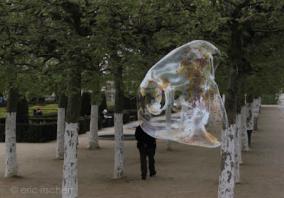 artiste de rue, Mont des Arts, Bruxelles, bulles géantes, 