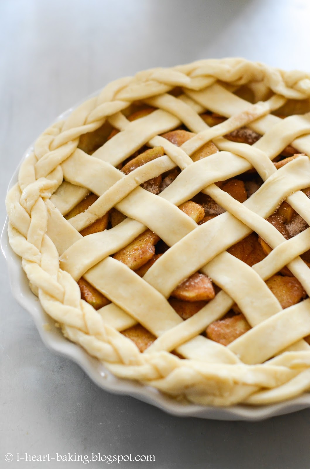 i heart baking! lattice apple pie with braided crust