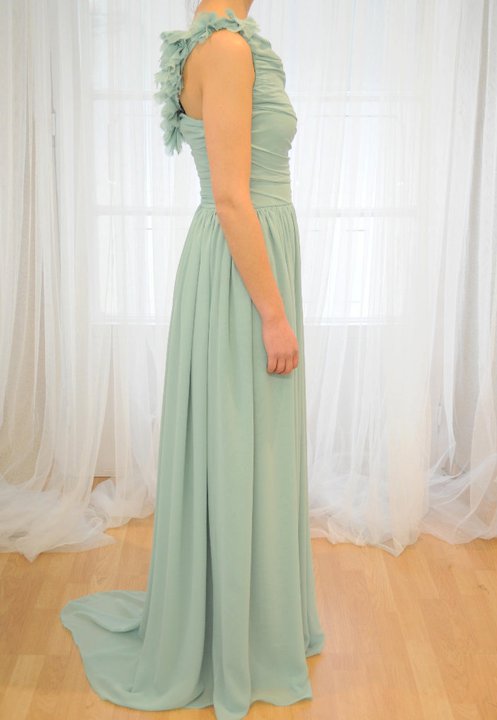 Light green gauze greek dress-29105-