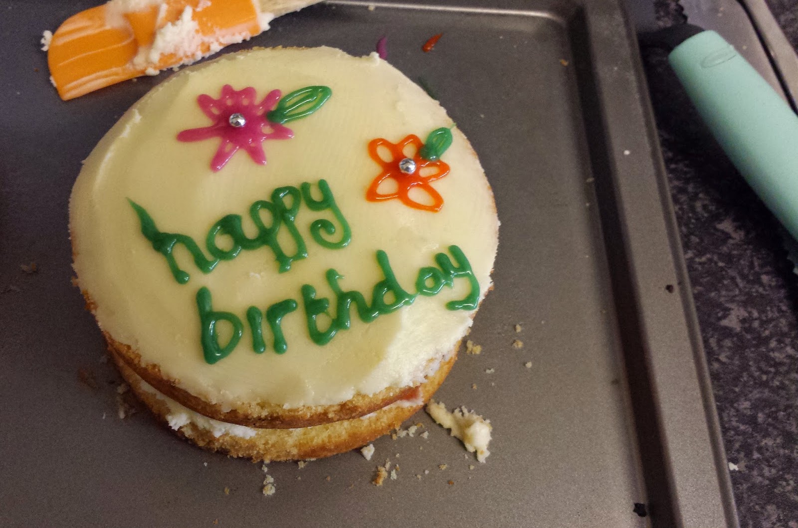 Lets bake a birthday cake Just a Crafty Mama