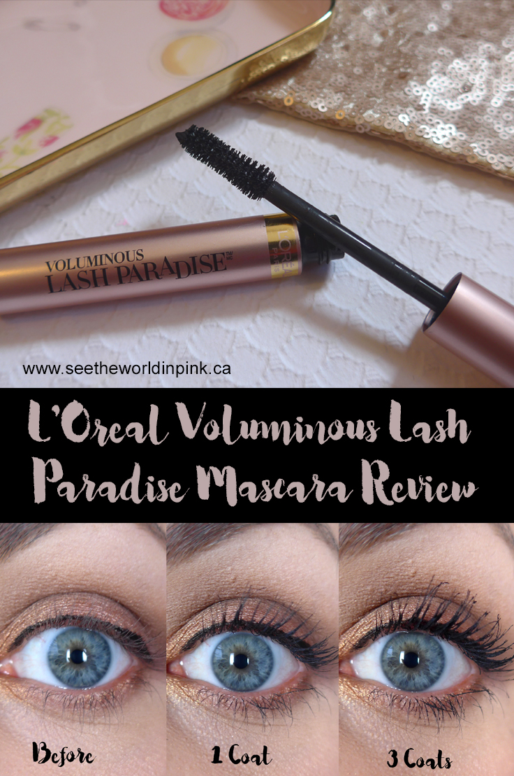 L'Oreal Voluminous Lash Paradise Mascara - Try-on and Review! 