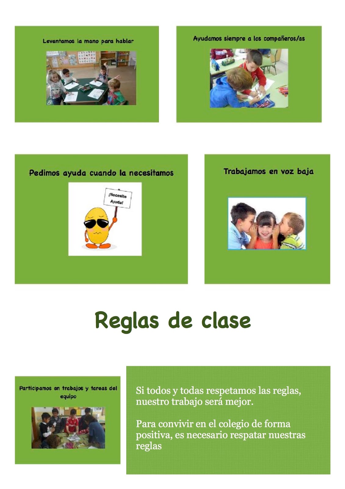 Aprendizaje Cooperativo: Tarea 2 Normas y roles cooperativos para mi aula