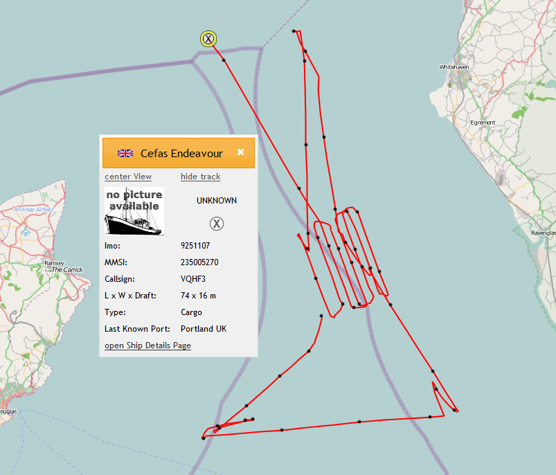 Through the Gaps! Newlyn Fishing News Cefas Endeavour Irish Sea