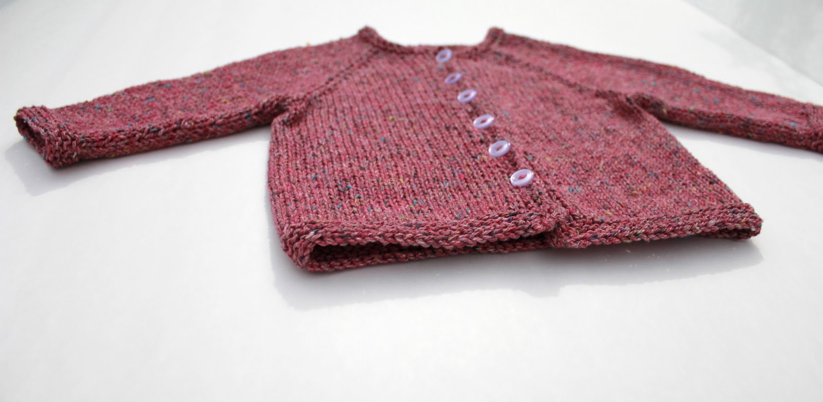 Absolute Knits Basic Top Down Baby Cardigan