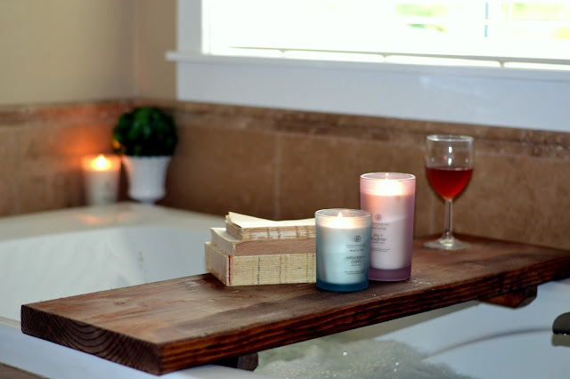 at home spa, candles, decorating with candles, easy to make, Chesapeake Bay Candle