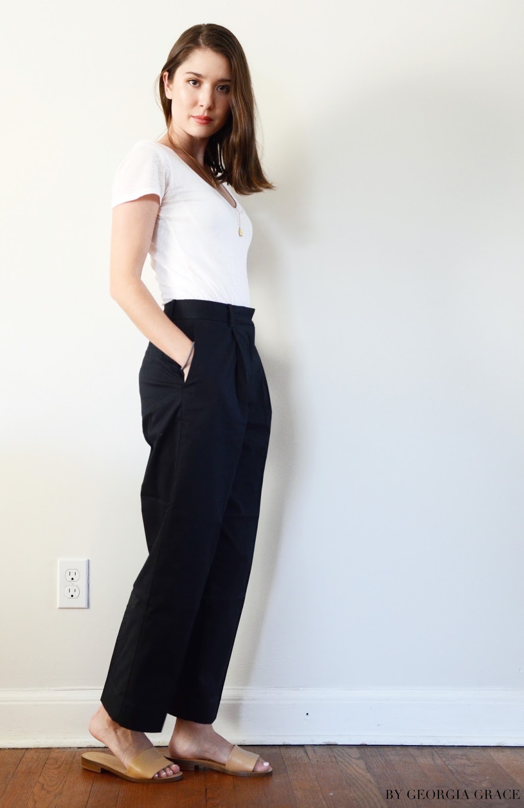 Everlane Twill Crop Pant | Review | By Georgia Grace