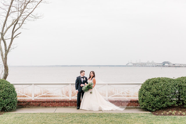Chesapeake Bay Beach Club Winter Wedding photographed by Heather Ryan Photography