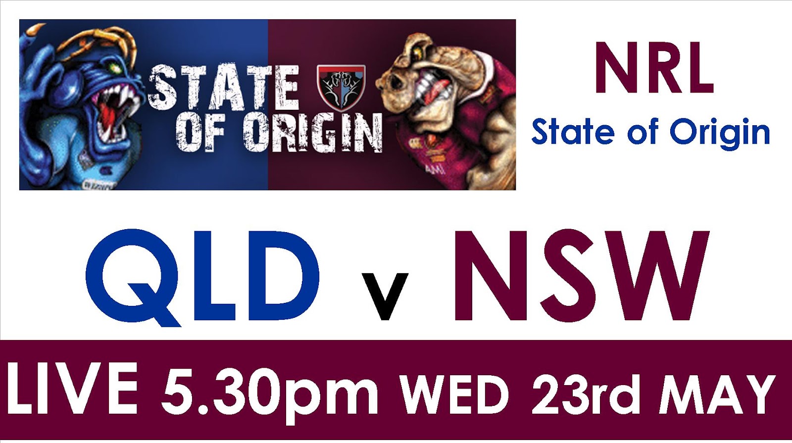 WATCH NRL: Watch State Of Origin Game 1 Live Streaming Online Free1600 x 895