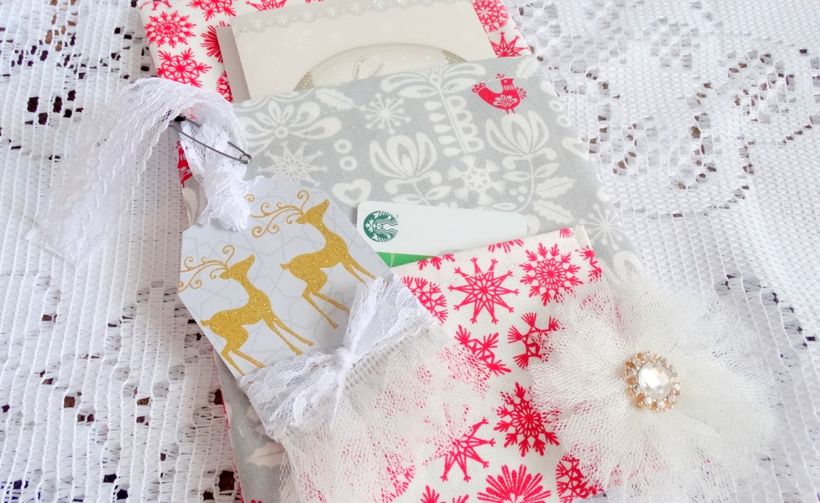 The Enchanting Rose Handmade Gift Card Holder