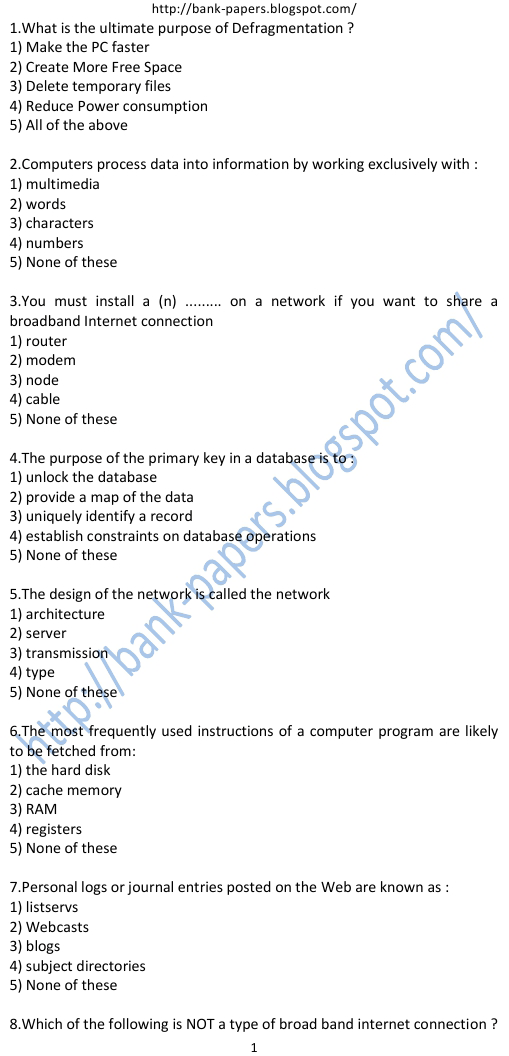 ibps previous question papers free download