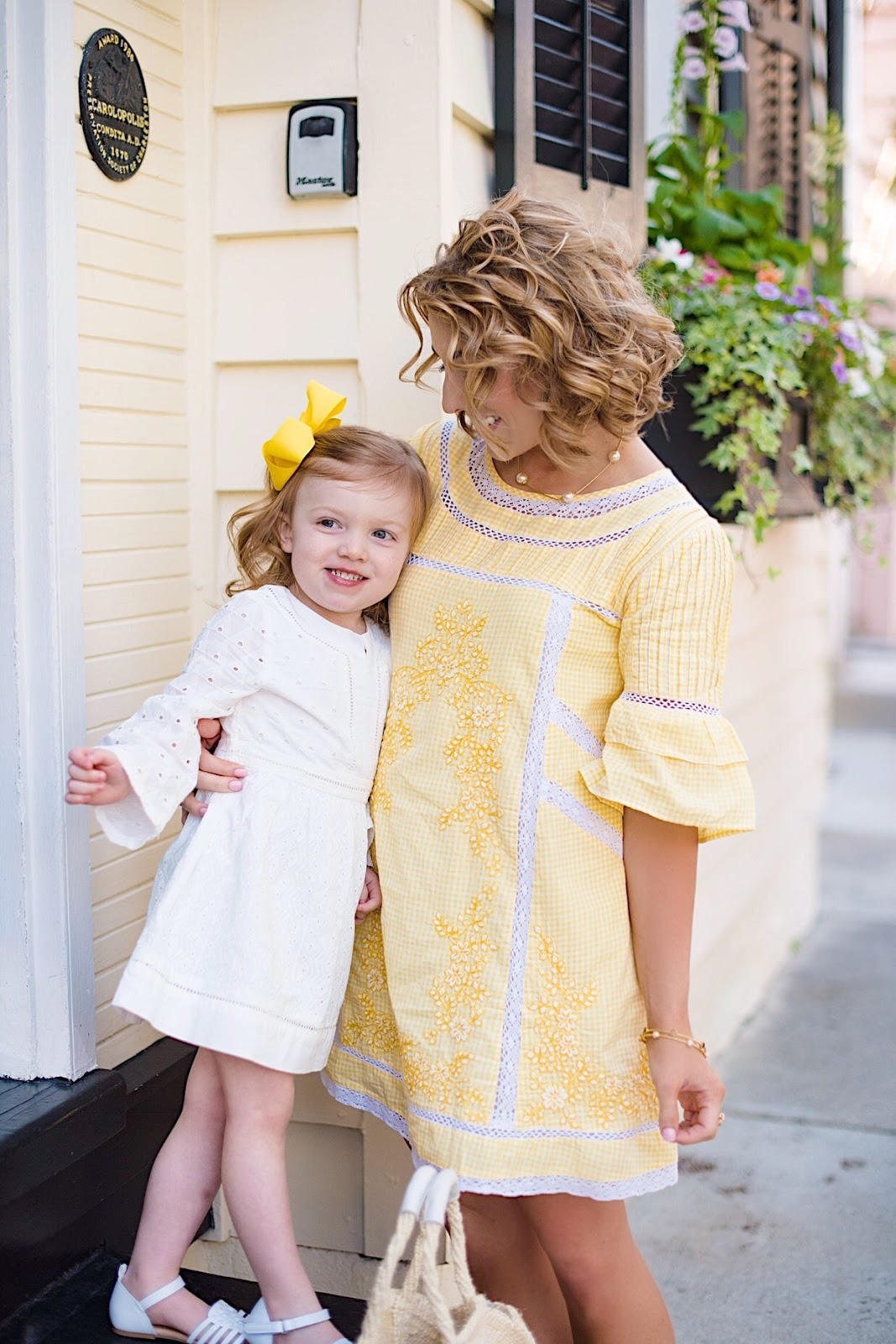 Mommy and Me Yellow in Charleston - Something Delightful Blog