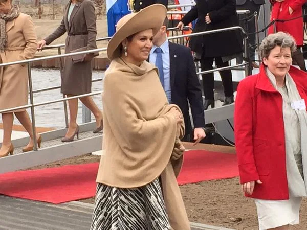 Queen Maxima of The Netherlands opens the new Maxima Kanaal (channel) in Den Bosch, The Netherlands, 5 March 2015. The Maxima Channel is a new waterway nine kilometers east of s-Hertogenbosch and runs from the Maas to the South Willemsvaart in Den Dungen