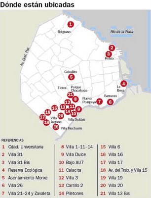 Geografía Argentina: Barrios No Oficiales de Capital Federal