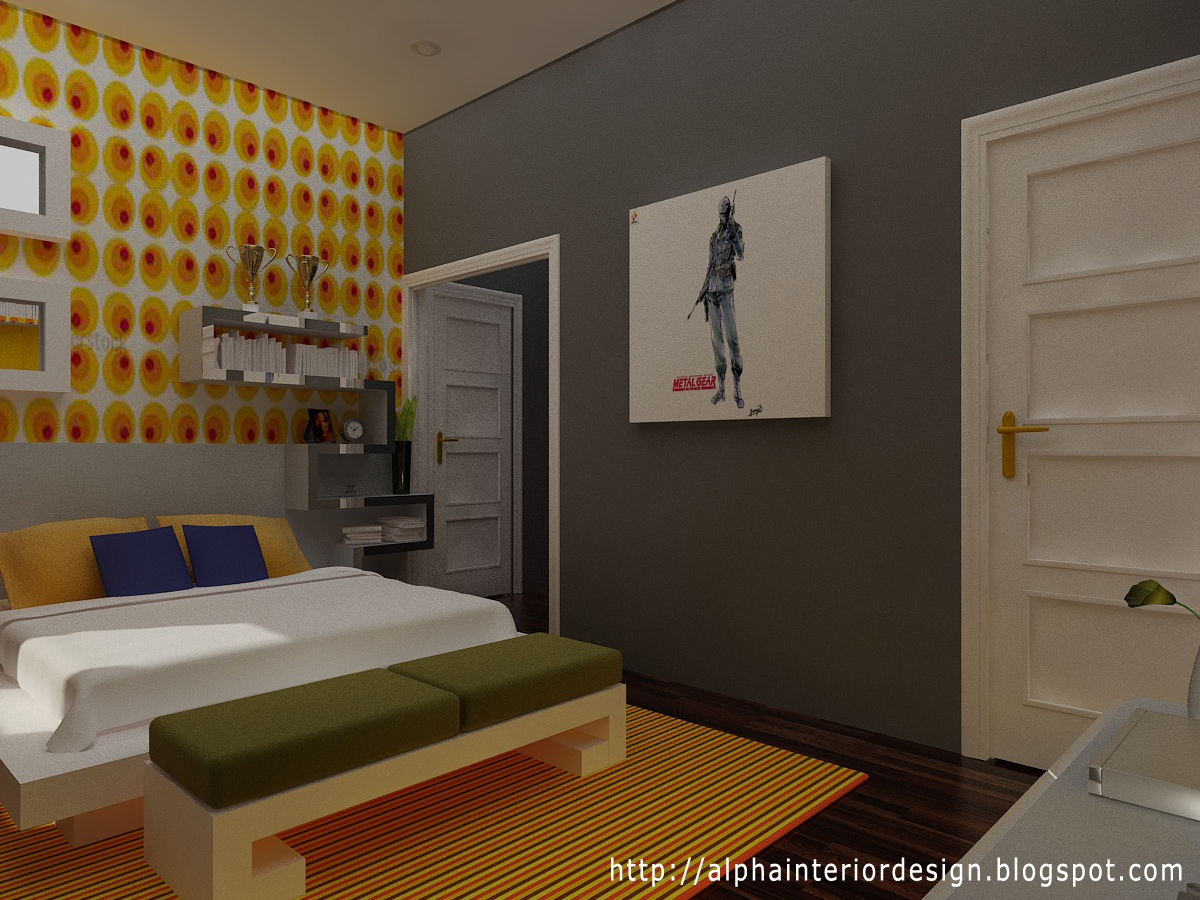 Alpha Interior Design   Junior  Bedroom  Yellow Sunshine 