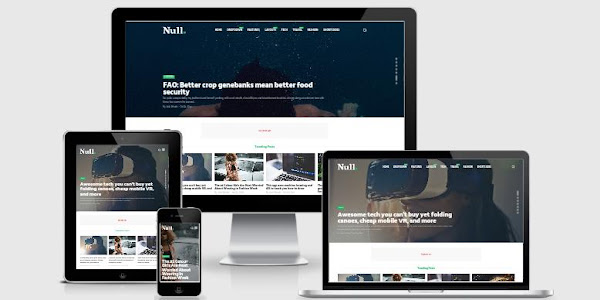 Null Magazine Template Blogger Free Download