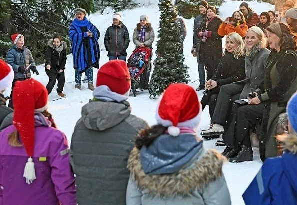 Crown Princess Mette-Marit visited "Our Neighbourhood" (Vårt Nabolag) event held at Dikemark Asylum Centre in Asker