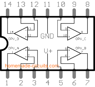 IC LM324 internal diagram