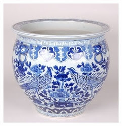 Chinoiserie Chic Blue And White Chinese Planters Chinoiserie Chic Blue And White