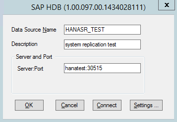 [HANA System Replication] end-to-end Client Reconnect