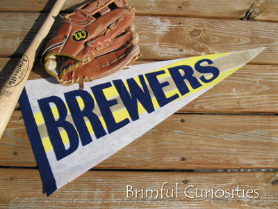 Brimful Curiosities How To Make A Sports Pennant Flag Diy Tutorial How To Make A Sports Pennant Flag Diy Tutorial