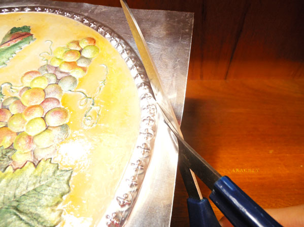 repujado aluminio decoupage servilleta volumen