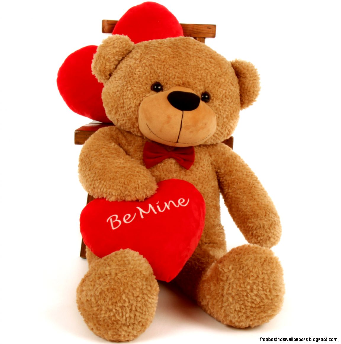 Giant Teddy 38in Brownie Cuddles Valentines Day Bear wBe Mine red