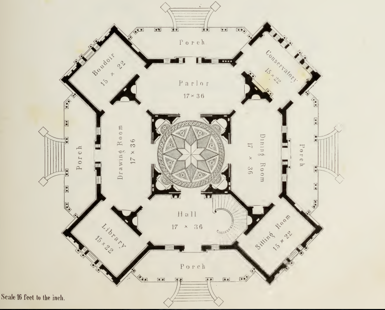 The Picturesque Style Italianate Architecture 'Longwood' the Haller