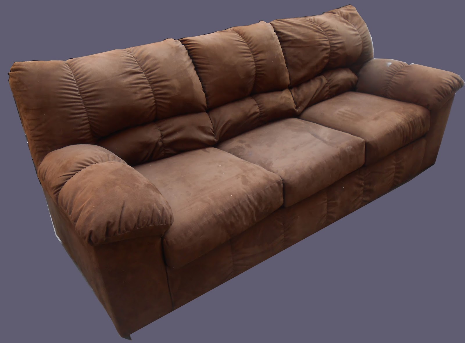 Uhuru Furniture & Collectibles REDUCED Microsuede SofaSOLD