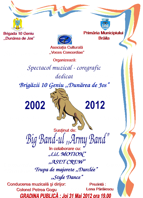 10 DE ANI DE LA ÎNFIINŢAREA BRIGĂZII 10 GENIU „DUNĂREA DE JOS”