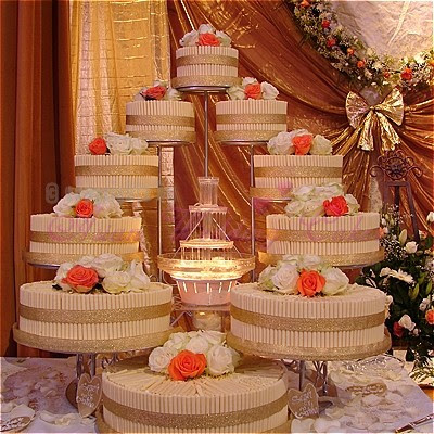 Wedding Cakes are a great attraction to all wedding receptions