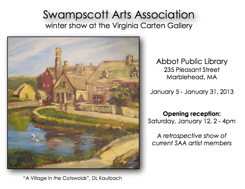 Swampscott Arts Association Retrospective Show opens today!