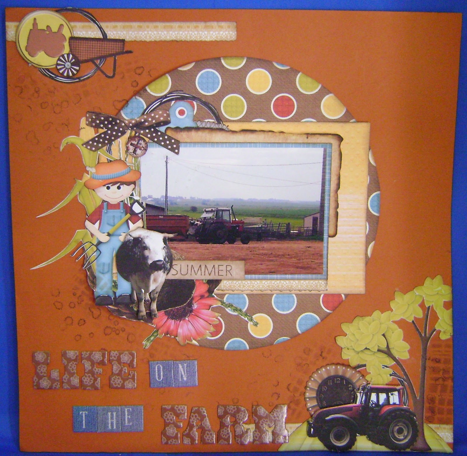 Life on the Farm Scrapbook Layout
