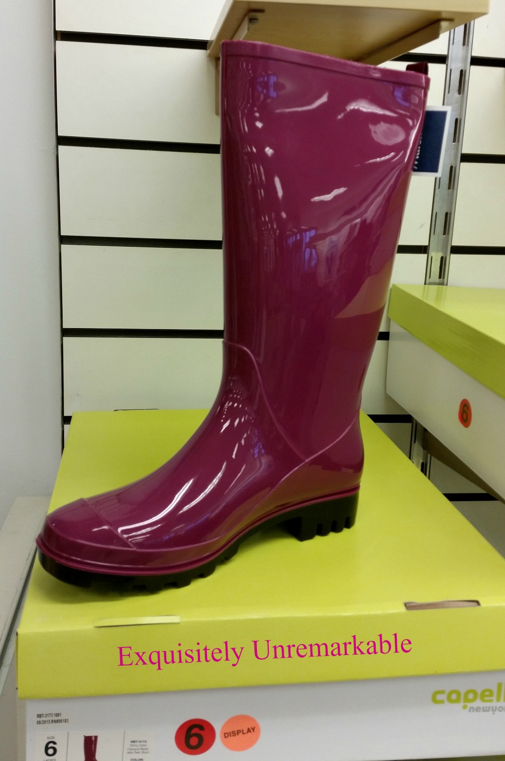 Rubber Rain Boot Decor Exquisitely Unremarkable