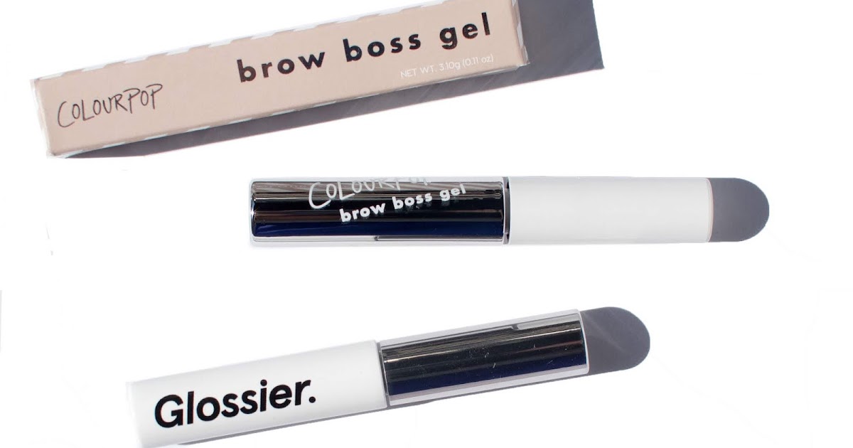 Colourpop Brow Boss Gel vs. Glossier Boy Brow Comparison, Swatches