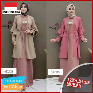 HJB036 Setelan Trusya Set Muslim BMGShop