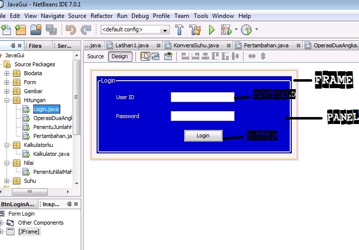 Cara membuat Form Login sederhana Menggunakan Java Netbeans | Blog ...
