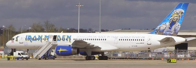 Avião do Iron Maiden - Aviões temáticos para fãs