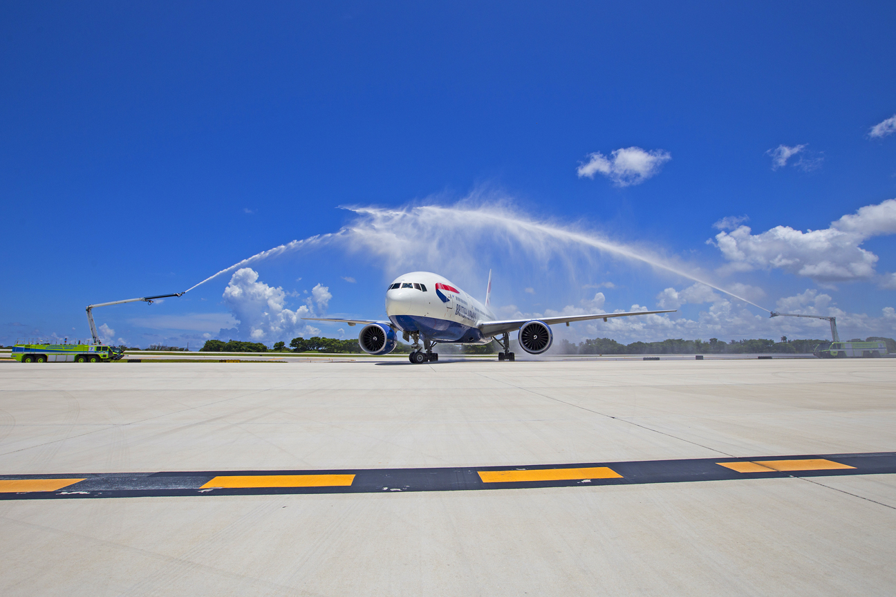 British Airways launches inaugural flight from London to FLL