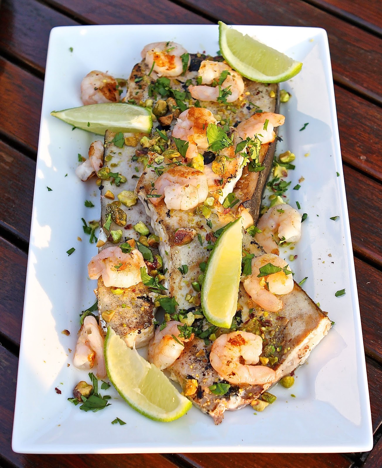 Gluten Free Alchemist BBQ Swordfish with Lime, Pistachio & Coriander