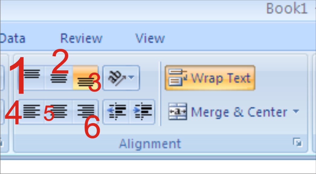Belajar Microsoft Office Rata Tengah Rata Kiri Dan Rata Kanan Serta Wrap Text Untuk Membuat Semua Isi Content Cell Kelihatan Walaupun Sempit
