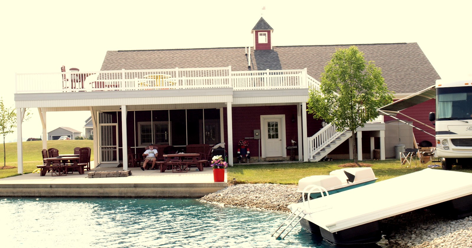 TAKIN BETZ ON VJ'S POND COLDWATER OHIO