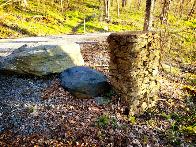Stone Pillar on mcdade hiking trail