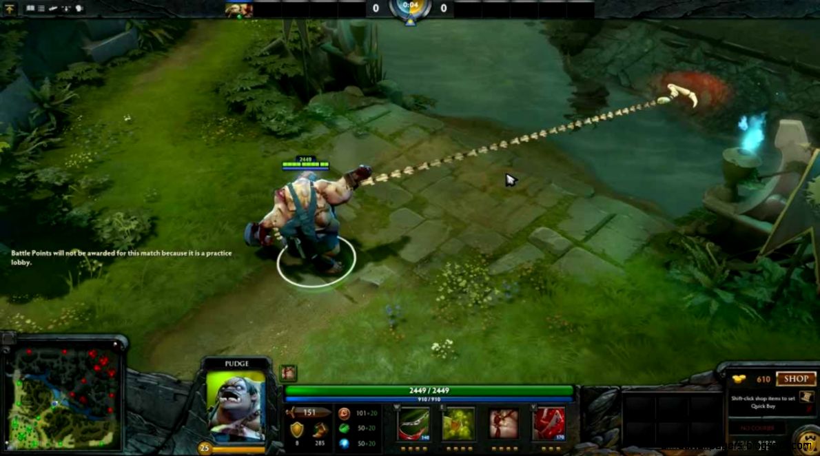DOTA 2 Dragonclaw Hook39s new chain Pudge HD   YouTube