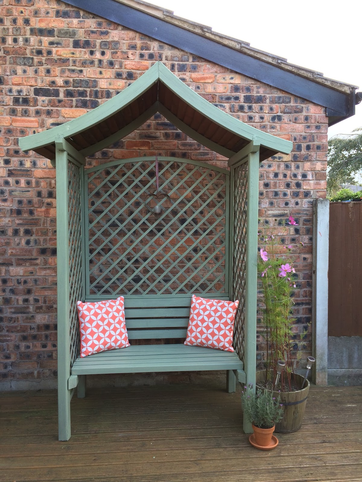 The Chimney Pot Before And After Garden Arbour Bench