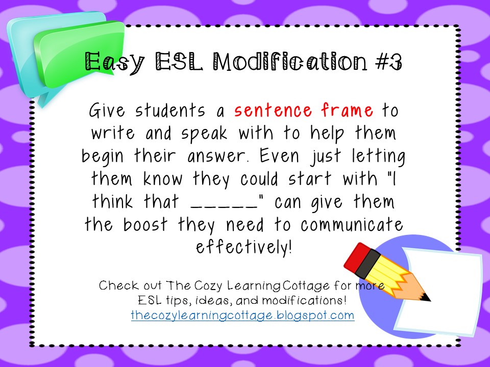 The Cozy Learning Cottage Easy ESL Modifications For Classroom Teachers the-cozy-learning-cottage-easy-esl-modifications-for-classroom-teachers