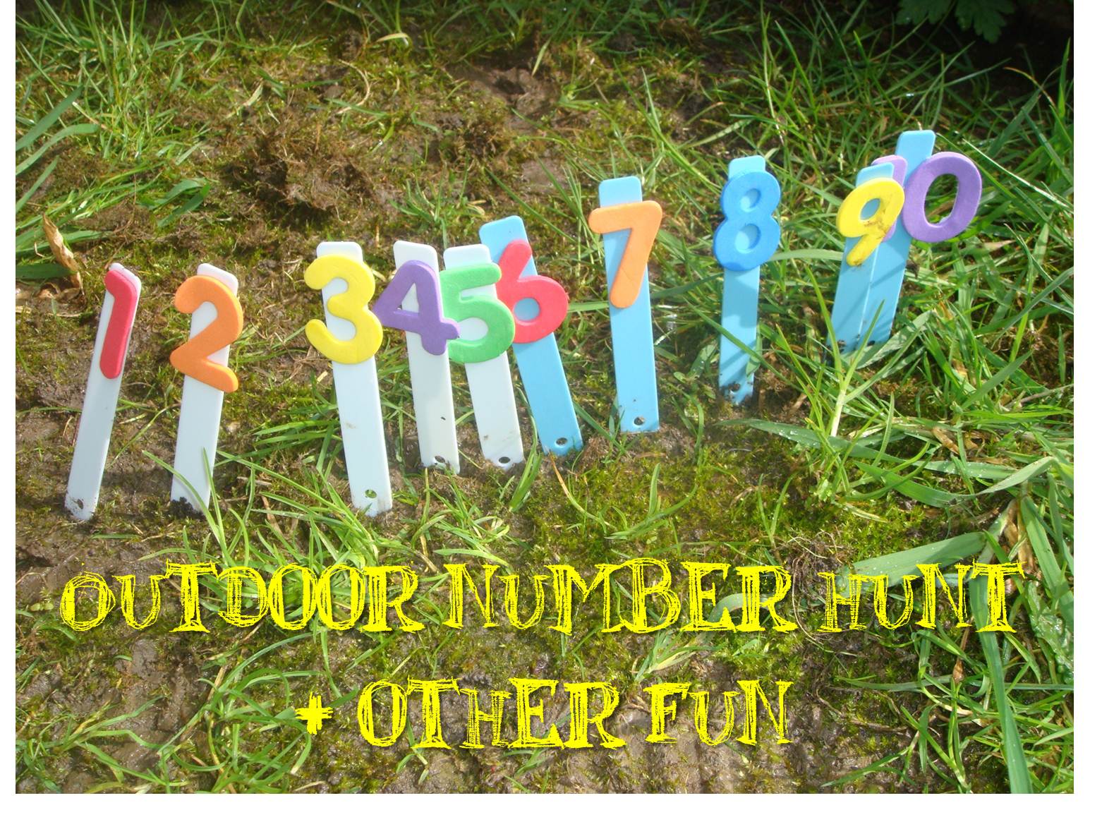 Making Boys Men Outdoor Number Hunt & Other Fun!