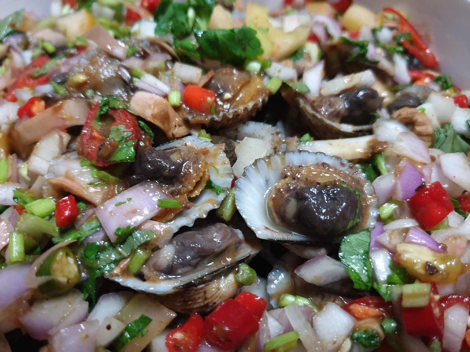 Zulfaza Loves Cooking Kerang Air Asam Ala Thai