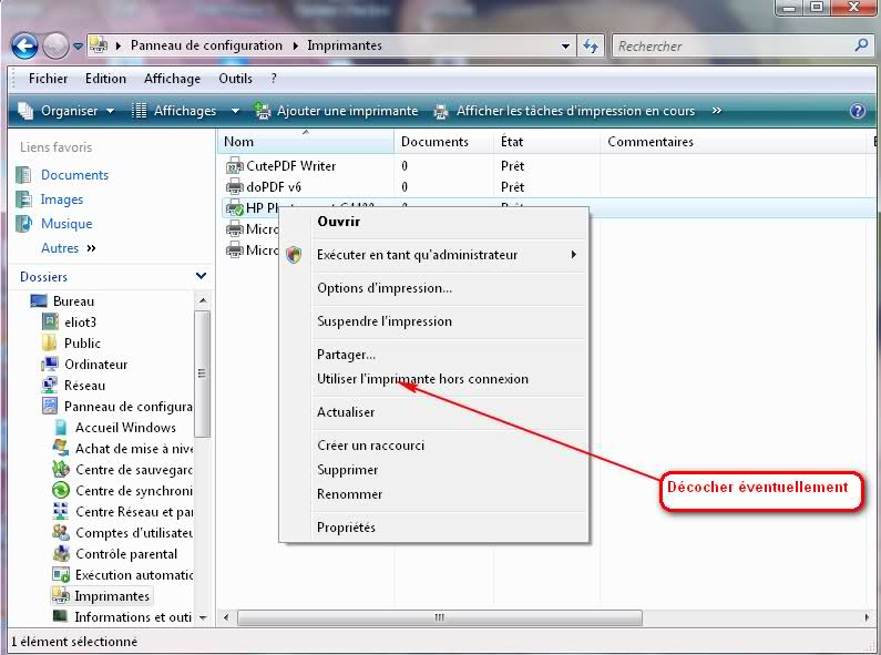 Imprimante hors connection pourquoi Astucesinformatique